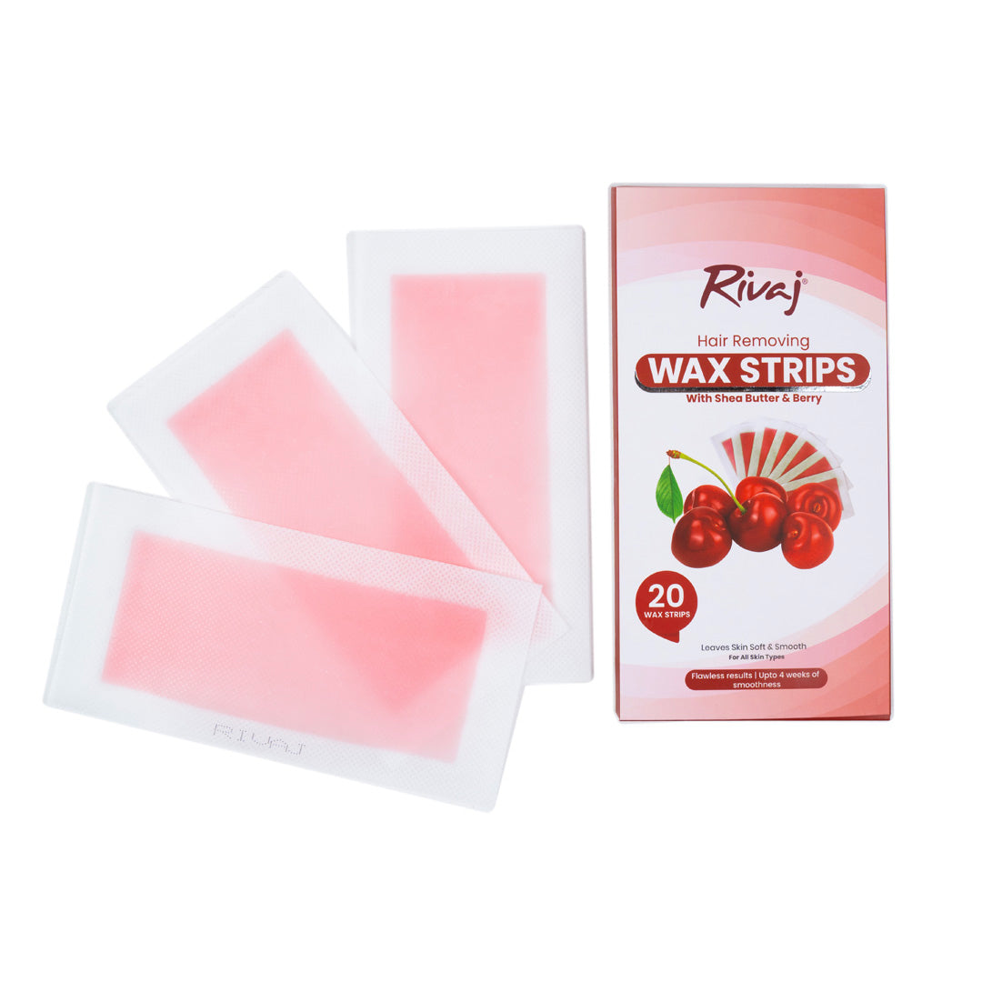 Rivaj Shea Butter & Berry Hair Removing Wax Strips