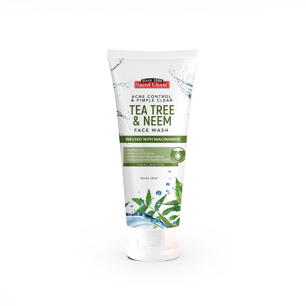 Saeed Ghani Tea Tree & Neem Acne Control & Pimple Clear Face Wash 100ml