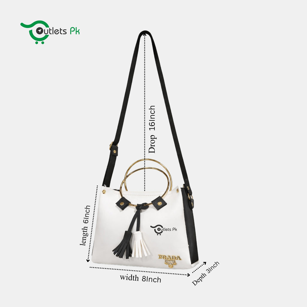 Round Handle – Maroon+Beige